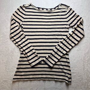 Loft  Ann Taylor Women's Long Sleeve Top Striped Size S
